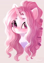 Size: 2896x4096 | Tagged: safe, artist:sofiko-ko, derpibooru import, oc, oc only, pony, unicorn, bust, solo