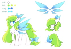 Size: 930x646 | Tagged: safe, artist:左左, derpibooru import, oc, oc:tea fairy, pegasus, pony, design, female, mascot