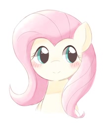 Size: 1240x1365 | Tagged: safe, artist:ginmaruxx, derpibooru import, fluttershy, pegasus, pony, blushing, bust, cute, daaaaaaaaaaaw, portrait, shyabetes, simple background, solo, white background