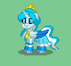 Size: 464x428 | Tagged: safe, artist:altersmay87, derpibooru import, oc, oc:princess argenta, alicorn, pony, argentina, clothes, crown, jewelry, nation ponies, ponified, pony town, regalia, socks