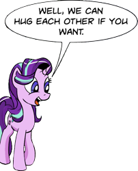 Size: 743x919 | Tagged: safe, artist:pony-berserker edits, derpibooru import, edit, starlight glimmer, unicorn, comic, female, i can't believe it's not idw, mare, speech bubble