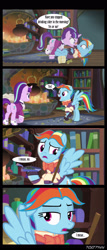 Size: 1288x3000 | Tagged: safe, derpibooru import, edit, edited screencap, editor:teren rogriss, screencap, rainbow dash, snowfall frost, starlight glimmer, pegasus, pony, unicorn, a hearth's warming tail, bowtie, butt, clothes, cute, dashabetes, glimmer glutes, jabot, rainbow dash always dresses in style, shirt, snowdash, spats, waistcoat