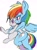 Size: 1459x1960 | Tagged: safe, artist:steelsoul, derpibooru import, rainbow dash, rumble, pegasus, pony, age difference, blushing, colt, female, looking at each other, male, mare, rumbledash, shipping, simple background, size difference, straight, white background