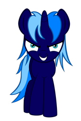 Size: 727x1080 | Tagged: safe, artist:awokenarts, derpibooru import, oc, oc:slyphstorm, pony, unicorn, colt, evil, male, simple background, smiling, transparent background, vector