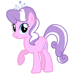 Size: 768x768 | Tagged: source needed, safe, artist:canterlotgirl, derpibooru import, diamond tiara, earth pony, pony, accessories, cutie mark, jewelry, older, older diamond tiara, raised hoof, raised leg, simple background, smiling, tiara, transparent background, vector