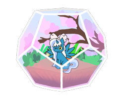 Size: 755x610 | Tagged: safe, artist:moccacino-latte, derpibooru import, oc, oc:fleurbelle, alicorn, alicorn oc, bow, cherry blossoms, female, flower, flower blossom, golden eyes, hair bow, horn, mare, simple background, terrarium, transparent background, wings