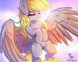 Size: 2500x2000 | Tagged: safe, artist:dinoalpaka, derpibooru import, derpy hooves, pegasus, pony, female, mare, sketch, solo, solo female, wings