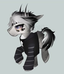 Size: 1700x1972 | Tagged: safe, artist:sacarver, derpibooru import, oc, pony, art trade, clothes, ponysona, solo