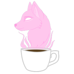 Size: 2001x2001 | Tagged: safe, artist:amgiwolf, derpibooru import, oc, oc only, oc:amgi, wolf, coffee, cup, cutie mark, cutie mark only, no pony, simple background, transparent background