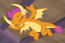 Size: 1041x692 | Tagged: safe, derpibooru import, screencap, smolder, dragon, molt down, cropped, cute, dragoness, eyes closed, female, smolderbetes, solo