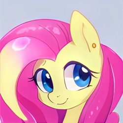 Size: 1024x1024 | Tagged: safe, artist:thisponydoesnotexist, derpibooru import, neural network, not fluttershy, simple background