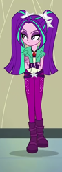 Size: 532x1480 | Tagged: safe, derpibooru import, screencap, aria blaze, equestria girls, rainbow rocks, crossed arms, ponytails, villains of equestria, walking