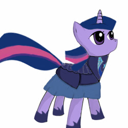 Size: 894x894 | Tagged: safe, artist:caom, derpibooru import, twilight sparkle, unicorn twilight, unicorn, armor, female, looking up, mare, new lunar republic, solo