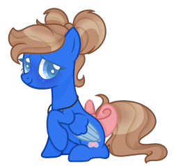 Size: 1565x1496 | Tagged: safe, artist:reptaurdrawsmlp, derpibooru import, oc, pegasus, pony, bow, female, mare, simple background, solo, tail bow, transparent background