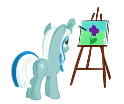 Size: 1280x1068 | Tagged: safe, artist:tenderrain46, derpibooru import, oc, oc:tender rain, pony, unicorn, canvas, female, magic, mare, simple background, solo, transparent background