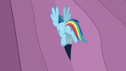 Size: 1920x1080 | Tagged: safe, derpibooru import, screencap, rainbow dash, pegasus, pony, the crystalling, butt, curtains, female, mare, out of context, plot, rainbutt dash, solo