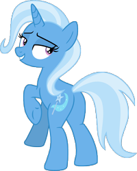 Size: 8386x10490 | Tagged: safe, artist:firesidearmy46231, derpibooru import, edit, trixie, pony, unicorn, butt, female, looking back, mare, plot, rear view, simple background, smiling, solo, teeth, transparent background, vector