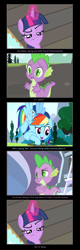 Size: 1098x3421 | Tagged: safe, artist:thejboy88, derpibooru import, edit, edited screencap, screencap, rainbow dash, spike, twilight sparkle, dragon, comic, screencap comic