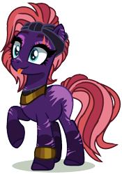 Size: 724x1032 | Tagged: safe, artist:venomous-cookietwt, derpibooru import, oc, oc only, earth pony, pony, crack ship offspring, female, magical lesbian spawn, mare, offspring, parent:meadowbrook, parent:tempest shadow, simple background, solo, tongue, tongue out, transparent background