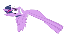 Size: 665x390 | Tagged: safe, artist:benpictures1, derpibooru import, twilight sparkle, twilight sparkle (alicorn), alicorn, pony, power ponies (episode), faic, female, gritted teeth, inkscape, simple background, solo, teeth, vector, white background