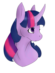 Size: 2009x2638 | Tagged: safe, artist:honestly-birdie, derpibooru import, twilight sparkle, pony, bust, simple background, solo, transparent background