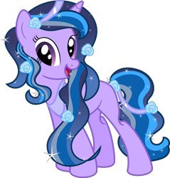 Size: 7095x7436 | Tagged: safe, artist:digimonlover101, derpibooru import, oc, pony, unicorn, absurd resolution, female, magical lesbian spawn, mare, offspring, parent:princess luna, parent:trixie, parents:luxie, simple background, solo, transparent background