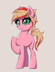 Size: 1442x1892 | Tagged: safe, artist:confetticakez, derpibooru import, oc, oc only, earth pony, pony, looking at you, smiling, solo