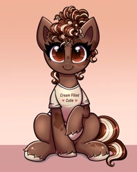 Size: 2378x3000 | Tagged: safe, artist:confetticakez, derpibooru import, oc, oc only, earth pony, pony, clothes, looking at you, shirt, solo