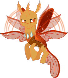 Size: 5403x6166 | Tagged: safe, artist:lincolnbrewsterfan, derpibooru exclusive, derpibooru import, oc, oc only, oc:venerate, changedling, changeling, .svg available, angry, battle stance, buzzing wings, changedling oc, changeling oc, colored pupils, colorful, determination, determined, determined face, determined look, furious, horn, inkscape, male, motion blur, motion lines, orange (color), orange changeling, orange eyes, rhinestone, rhinestones, simple background, svg, transparent background, vector, wings