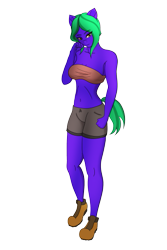 Size: 347x520 | Tagged: safe, artist:lullabyjak, derpibooru import, oc, oc:kris, anthro, earth pony, commission