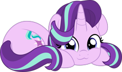 Size: 5000x2965 | Tagged: safe, artist:jhayarr23, derpibooru import, starlight glimmer, pony, unicorn, :3, behaving like a cat, commission, cute, female, glimmerbetes, looking at you, mare, simple background, solo, transparent background, vector