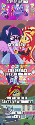 Size: 500x1749 | Tagged: safe, derpibooru import, edit, edited screencap, screencap, applejack, fluttershy, pinkie pie, rainbow dash, rarity, sci-twi, sunset shimmer, twilight sparkle, equestria girls, equestria girls (movie), equestria girls series, forgotten friendship, legend of everfree, rollercoaster of friendship, canterlot city, comic, crystal guardian, gotham city, humane seven, inspirational, ponied up, positive ponies, r. kelly, screencap comic, song reference, super ponied up