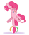 Size: 796x966 | Tagged: safe, artist:hattsy, pinkie pie, earth pony, pony, balancing, beach ball, eyes closed, female, handstand, mare, open mouth, simple background, smiling, solo, standing on one leg, white background