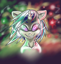 Size: 4000x4200 | Tagged: safe, artist:gear, derpibooru import, dj pon-3, vinyl scratch, pony, unicorn, bust, digital art, female, glasses, horn, looking at you, mare, portrait, smiling, smiling at you, solo