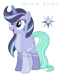 Size: 898x1068 | Tagged: safe, artist:xxcheerupxxx, derpibooru import, oc, oc:moon hour, pony, unicorn, female, magical lesbian spawn, mare, offspring, parent:starlight glimmer, parent:trixie, parents:startrix, simple background, solo