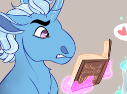 Size: 610x451 | Tagged: safe, artist:owlcoholik, derpibooru import, trixie, pony, unicorn, cropped, gritted teeth, levitation, magic, telekinesis, what the fuck am i reading