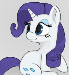 Size: 1280x1400 | Tagged: safe, artist:treekickerdraws, derpibooru import, rarity, pony, unicorn, smiling, solo