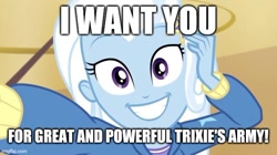 Size: 640x359 | Tagged: safe, derpibooru import, trixie, better together, do it for the ponygram!, equestria girls, caption, image macro, imgflip, meme, text, uncle sam