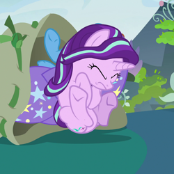 Size: 1080x1080 | Tagged: safe, derpibooru import, screencap, starlight glimmer, trixie, pony, unicorn, to change a changeling, cropped, eyes closed, female, mare