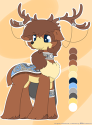 Size: 1849x2511 | Tagged: safe, artist:fireworks sea, derpibooru import, oc, deer, deer pony, original species, pony, reference sheet