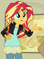 Size: 479x636 | Tagged: safe, derpibooru import, screencap, sunset shimmer, equestria girls, friendship games, cropped, solo focus