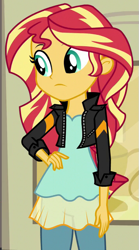 Size: 353x637 | Tagged: safe, derpibooru import, screencap, sunset shimmer, equestria girls, friendship games, cropped, solo