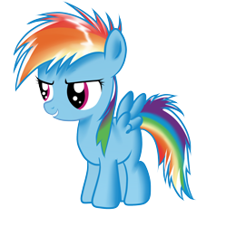 Size: 2000x2008 | Tagged: safe, artist:bewinxed, derpibooru import, rainbow dash, pegasus, pony, female, filly, filly rainbow dash, shiny mane, simple background, solo, transparent background, younger