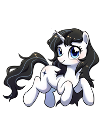 Size: 3309x4025 | Tagged: artist needed, safe, derpibooru import, oc, oc only, oc:youxia, pony, unicorn, female, looking at you, mare, simple background, smiling, smiling at you, solo, transparent background