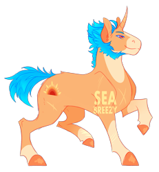 Size: 1897x2056 | Tagged: safe, artist:seabreezyy, derpibooru import, oc, oc:sunset ocean, pony, unicorn, male, offspring, parent:flash sentry, parent:moondancer, parents:flashdancer, simple background, solo, stallion, transparent background