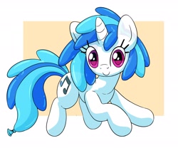 Size: 3000x2500 | Tagged: safe, alternate version, artist:makishi_ookami, derpibooru import, dj pon-3, vinyl scratch, inflatable pony, balloon, balloon pony, c:, inflatable, looking at you, missing accessory, smiling, solo