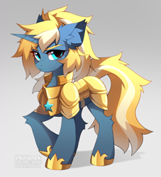 Size: 4200x4632 | Tagged: safe, artist:kirionek, derpibooru import, oc, oc:maple parapet, pony, unicorn, armor, solo