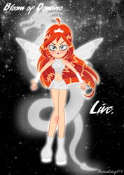 Size: 2968x4200 | Tagged: safe, artist:kova360, artist:lumi-infinite64, artist:prismagalaxy514, derpibooru import, discord, dragon, human, equestria girls, barely eqg related, base used, bloom, bloom (winx club), boots, clothes, crossover, dc universe, equestria girls style, equestria girls-ified, fairies are magic, fairy, fairy wings, high heel boots, high heels, magic winx, shoes, solo, white lantern, wings, winx, winx club, winxified