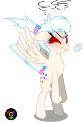 Size: 2066x3024 | Tagged: safe, artist:kyoshyu, derpibooru import, oc, oc:gallery dart, pegasus, pony, angry, bipedal, female, high res, mare, simple background, solo, transparent background, vector