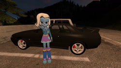 Size: 1280x720 | Tagged: safe, artist:b0tp0staldud3, derpibooru import, trixie, equestria girls, 3d, car, source filmmaker